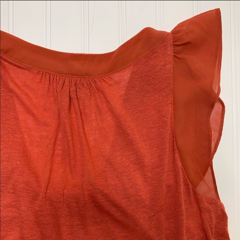 Anthropologie—Deletta—Dark Orange Top - Picture 12 of 16